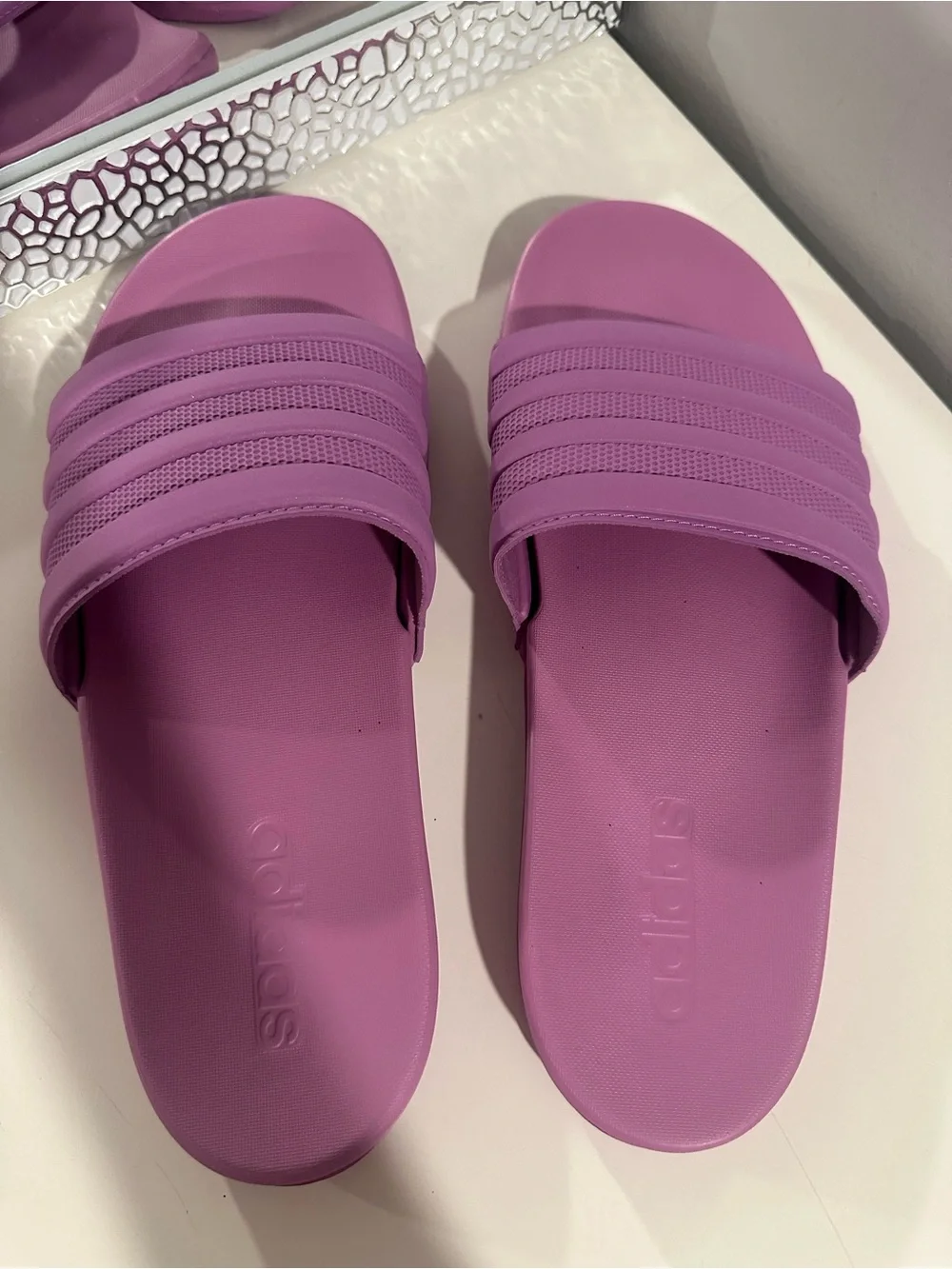 Adidas Originals Adilette Slides in Purple Men’s size US 9